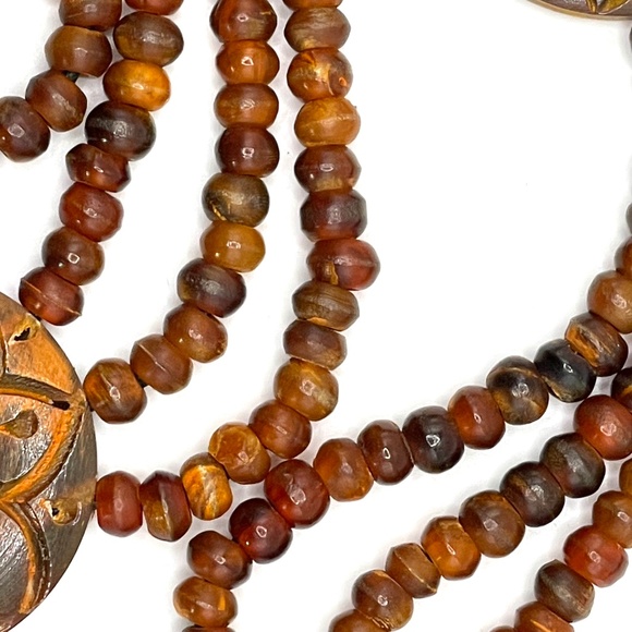 Bohemian Multi Strand Beaded Belt 53" - Picture 6 of 12